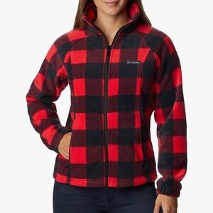 SALE⚡️NEW! Columbia Buffalo Plaid Full Zip Fleece SZ L
